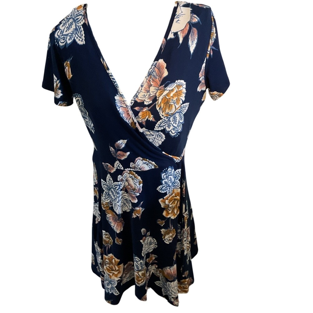Caution To The Wind Maxi Dress Womens 8‎ Floral Blue Style Midi R26
